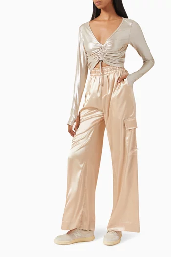 Ruched Crop Top