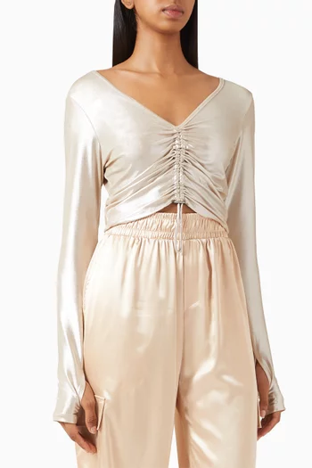 Ruched Crop Top