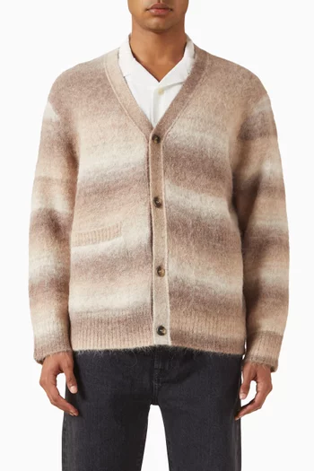 Ombre Cardigan in Alpaca-blend