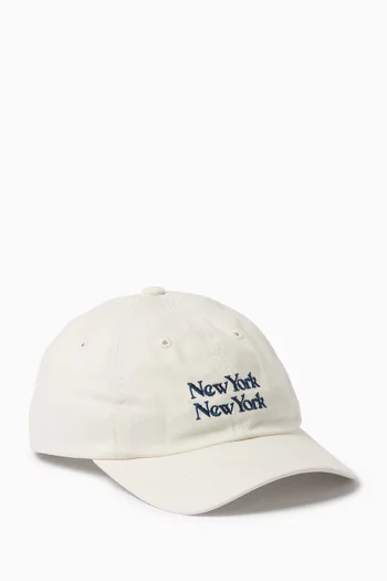 New York New York Cap in Cotton Twill