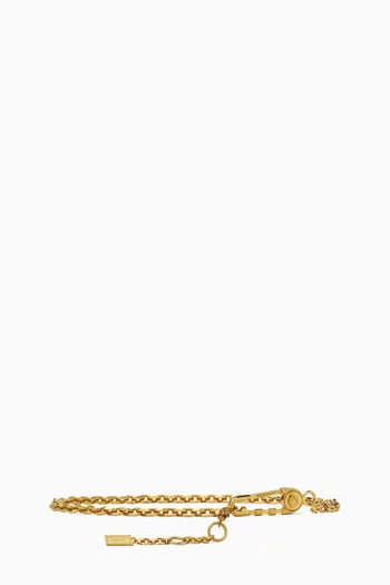 حزام سلسلة بحلية دبوس نحاس بلون ذهبي