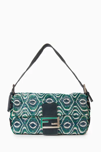 2000s Beaded Baguette Bag