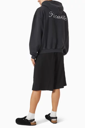 كنزة بغطاء رأس تايلور بغرزة السلسلة قطن