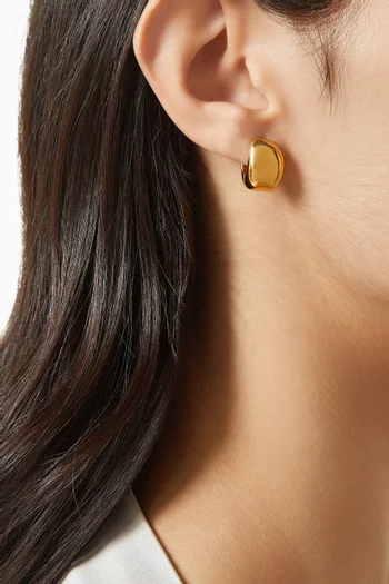 Quart De Soleil Earrings in 18kt Gold Vermeil