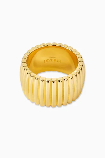 Neo-Concrete Movement Ring in 18kt Gold Vermeil