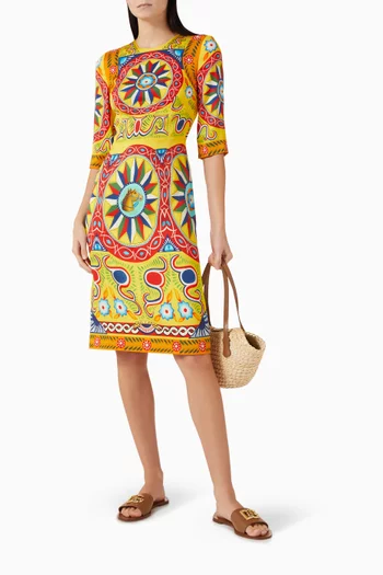 Printed Midi Dress
