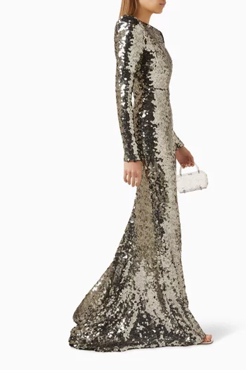Lumen Sequin-embellished Gown
