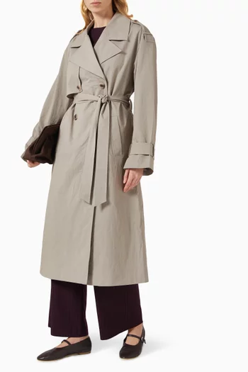 معطف ياسفينورا ترنش مزيج قطن