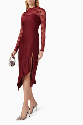 فستان ياسميلز بأجزاء دانتيل