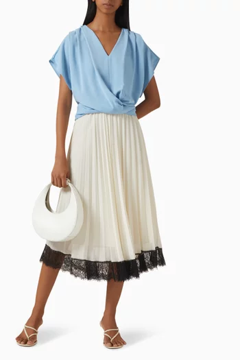 Cropped Belted Blouse