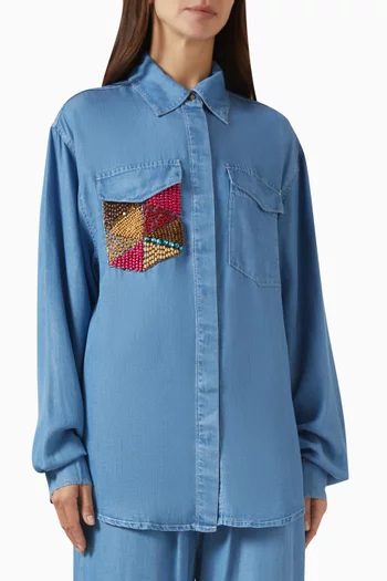 Beaded Pocket Shirt