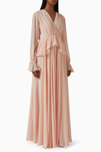 Pleated Maxi Dress