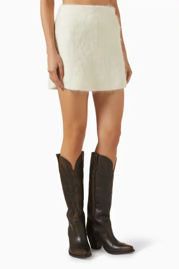 Mini Skirt in Alpaca-blend