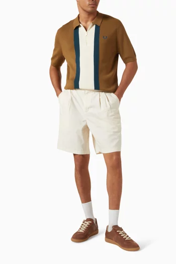 Textured Stripe Shirt in Cotton Knit