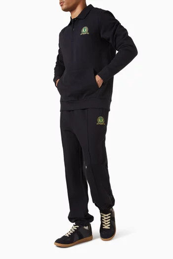 Tennis Badge Track Pants in Cotton-blend