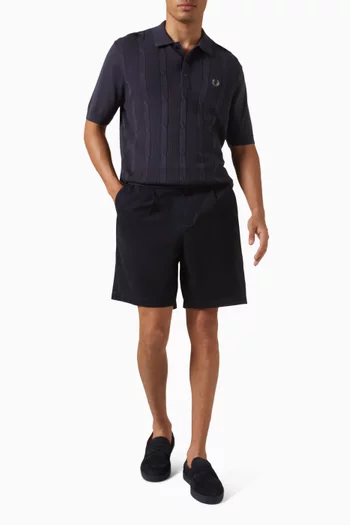 Textured Shirt in Cable Knit