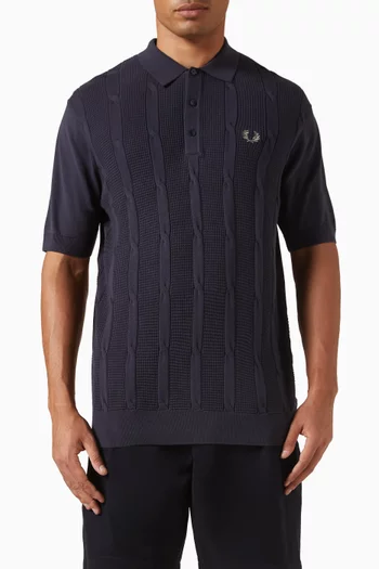 Textured Shirt in Cable Knit