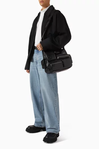 حقيبة مسنجر سوبر بيزي جلد ماعز أرينا