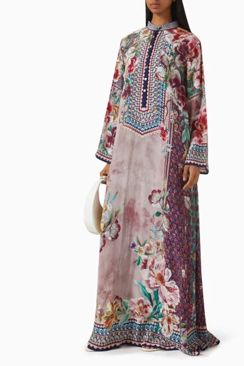 Navya Floral-print Kaftan
