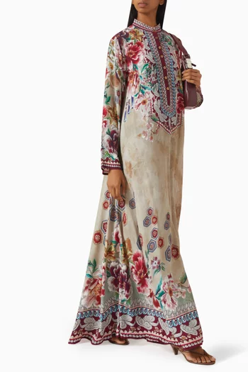 Navya Floral-print Kaftan