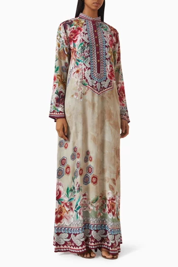 Navya Floral-print Kaftan