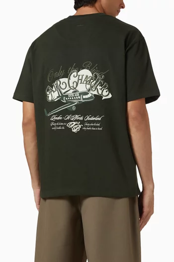 تي شيرت بطبعة شعار الماركة