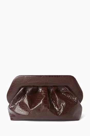 Bios Clutch Bag in Faux-leather