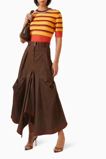 Tucked Trumpet Skirt