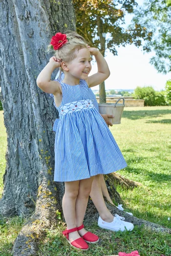 Begonia Smocked Dress in Cotton