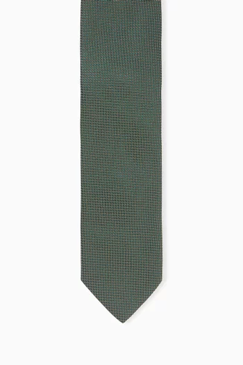 Pin-dot Tie in Woven-silk