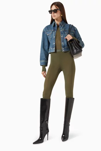 Crop Jacket in Denim