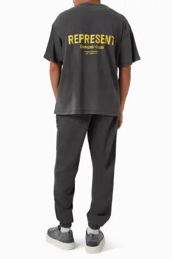 تي شيرت بشعار Owners Club‏ قطن