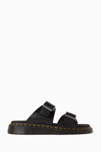 Josef Slide Sandals in Analine Leather