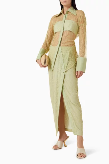 Wynn Wrap Skirt in Lace