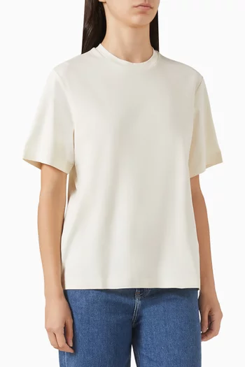 تي شيرت مطرز قطن ممرسر