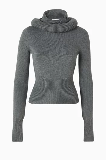 Hooded Sweater in Wool