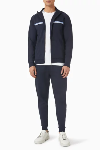 Logo Jacket in Cotton Terry