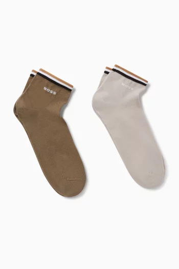 Striped Socks in Stretch-cotton
