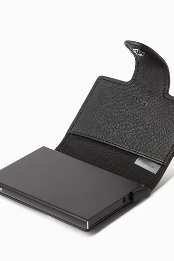 Zair Card Holder in Bonded Leather