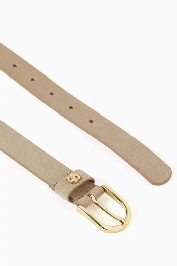 Scarlet Belt in Suede