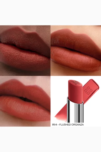 R14 Flushed Organza Le Rouge Velvet Matte Long-Lasting Lipstick