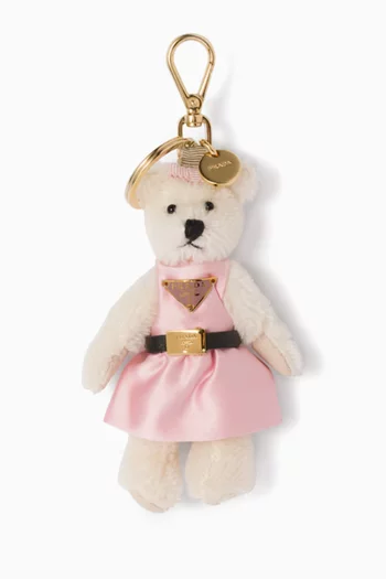 حلية حقيبة بتصميم دب موهير قطني