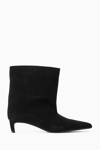 Tube Ankle Boots in Suede