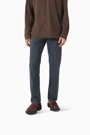 Brushed Loafers in Leather