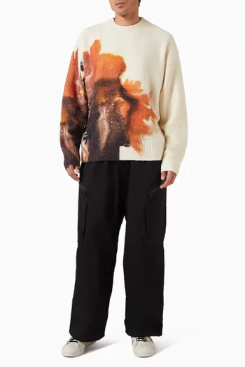 AOP Sweater in Wool-blend