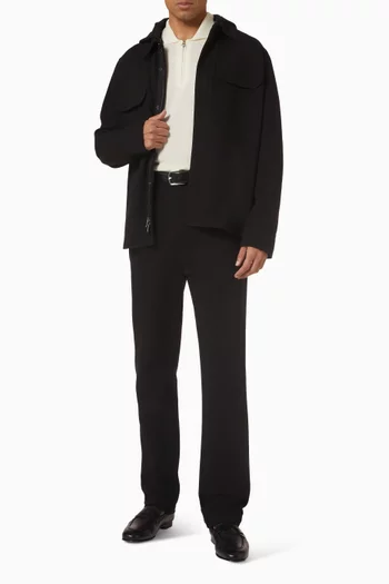 Jake Straight-leg Pants in Cotton Twill