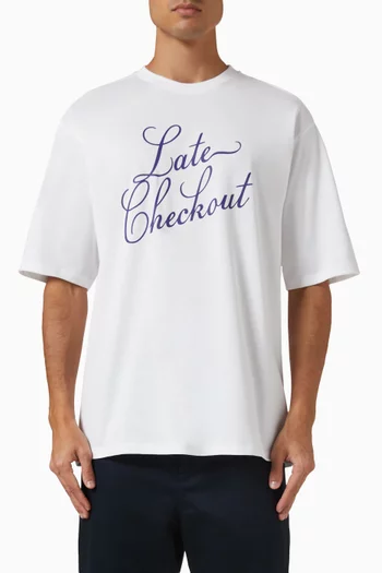 Script T-shirt in Cotton