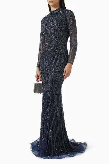 Bead-embellished Gown