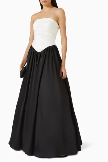 Strapless Ball Gown in Mikado