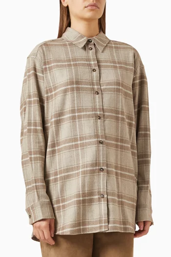 قميص فلانيل قطن